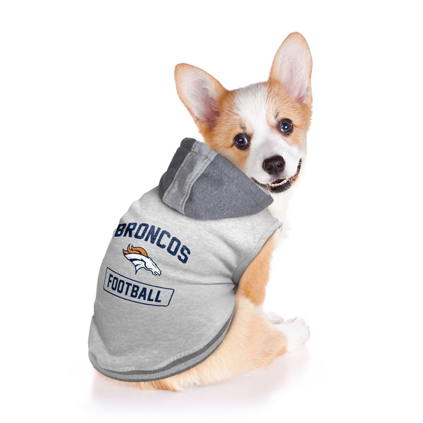 Littlearth Denver Broncos Pet Hooded Crewneck
