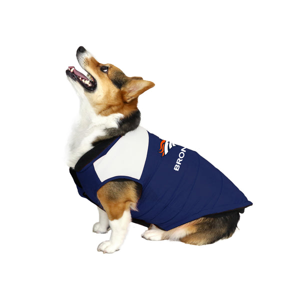 Littlearth Denver Broncos Pet Parka Puff Vest