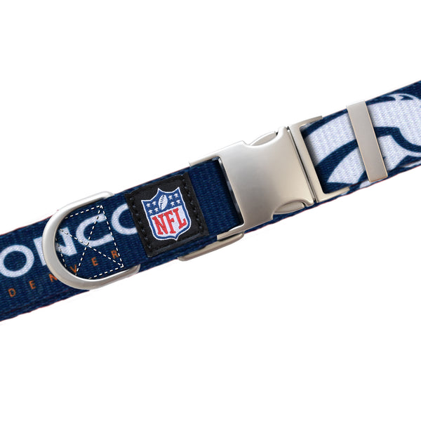 Littlearth Denver Broncos Premium Pet Collar