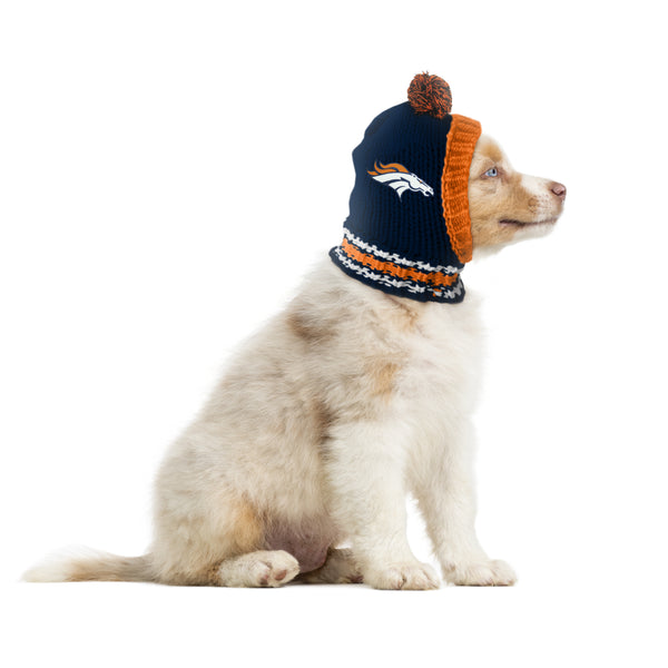 Littlearth Denver Broncos Team Pet Knit Hat