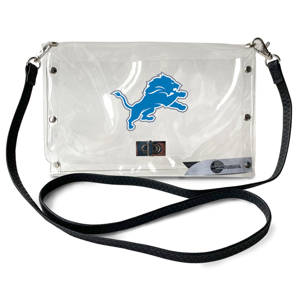 littlearth Detroit Lions Clear Envelope Purse