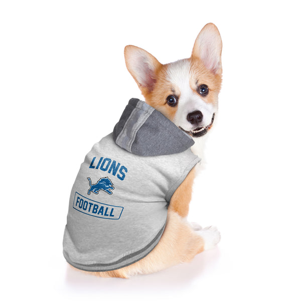 Littlearth Detroit Lions Pet Hooded Crewneck
