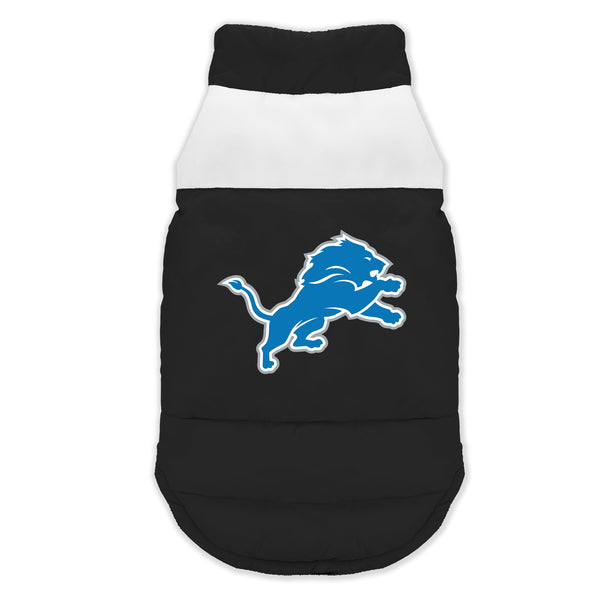 littlearth Detroit Lions Pet Parka Puff Vest