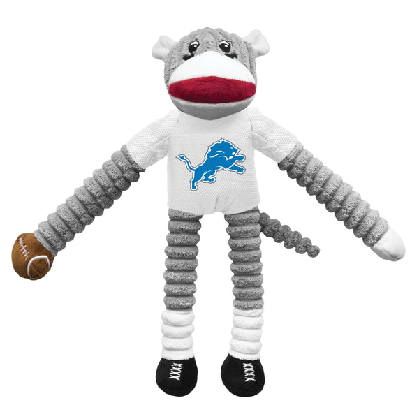 littlearth Detroit Lions Team Sock Monkey Pet Toy