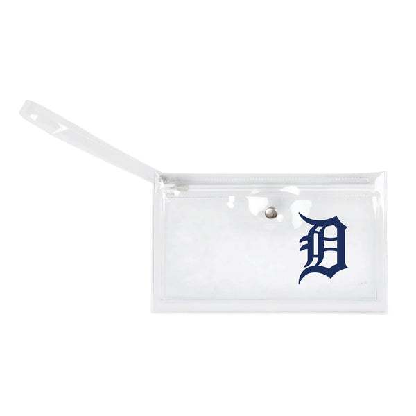 littlearth Detroit Tigers Clear Ticket Wristlet
