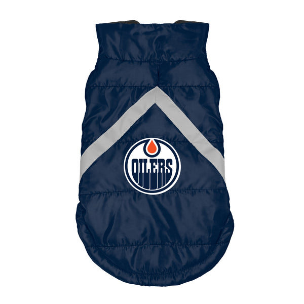 littlearth Edmonton Oilers Pet Puffer Vest