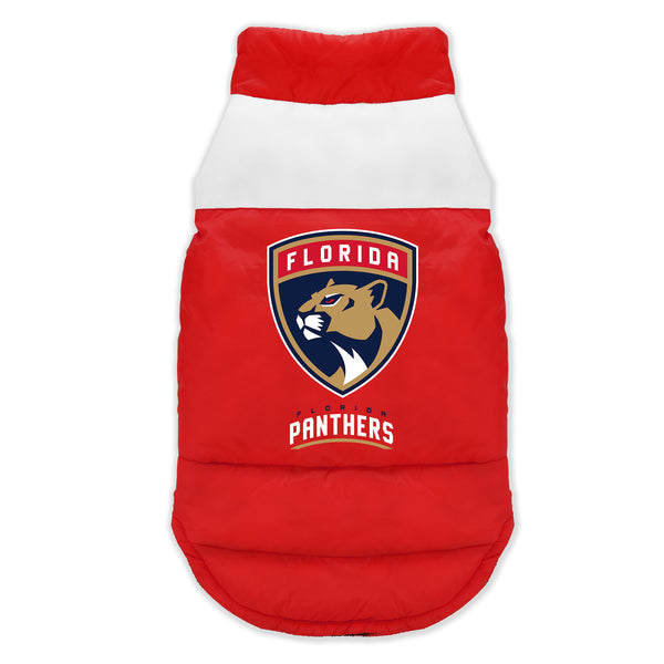 littlearth Florida Panthers Pet Parka Puff Vest