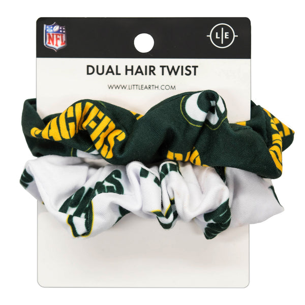 littlearth Green Bay Packers Dual Hair Twist