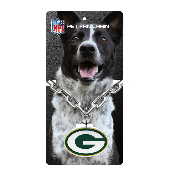 Littlearth Green Bay Packers Pet Fan Chain