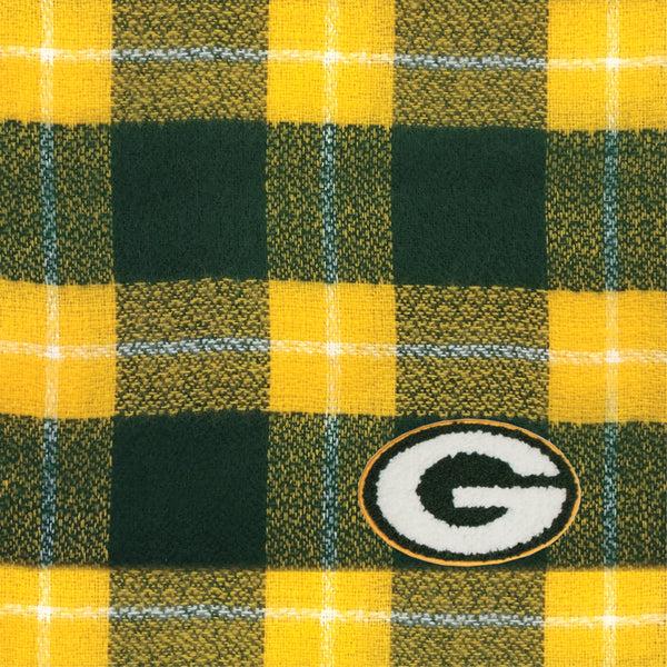 Littlearth Green Bay Packers Plaid Blanket Scarf