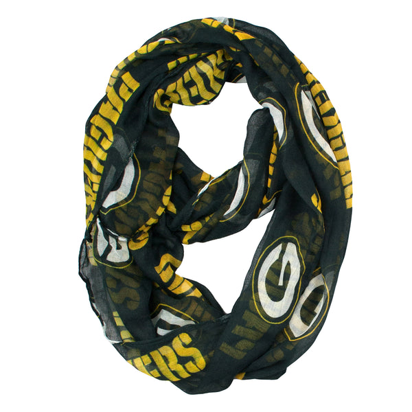 littlearth Green Bay Packers Sheer Infinity Scarf