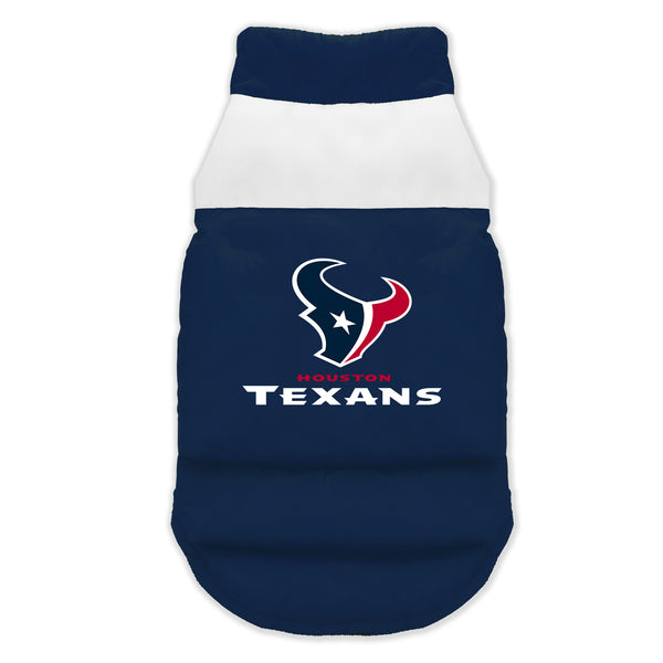 littlearth Houston Texans Pet Parka Puff Vest