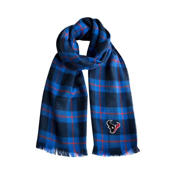 littlearth Houston Texans Plaid Blanket Scarf