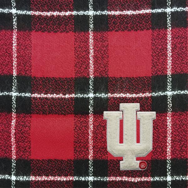 Littlearth Indiana University Plaid Blanket Scarf