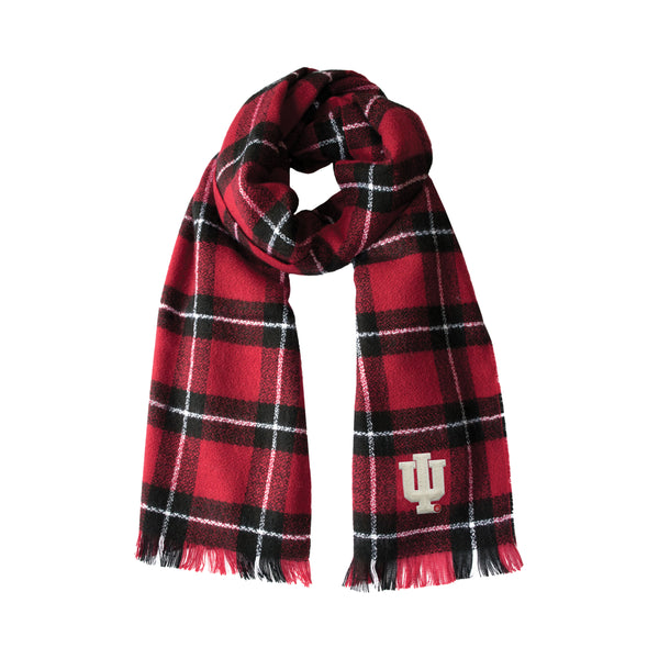 littlearth Indiana University Plaid Blanket Scarf