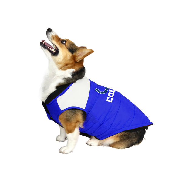 Littlearth Indianapolis Colts Pet Parka Puff Vest