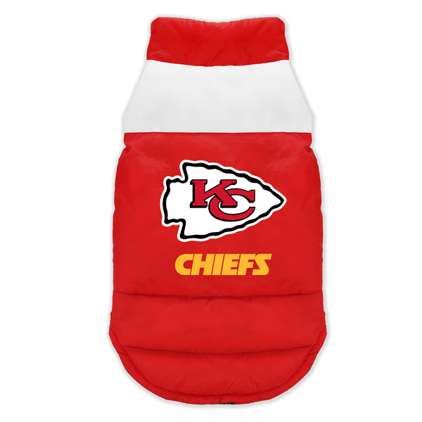 littlearth Kansas City Chiefs Pet Parka Puff Vest