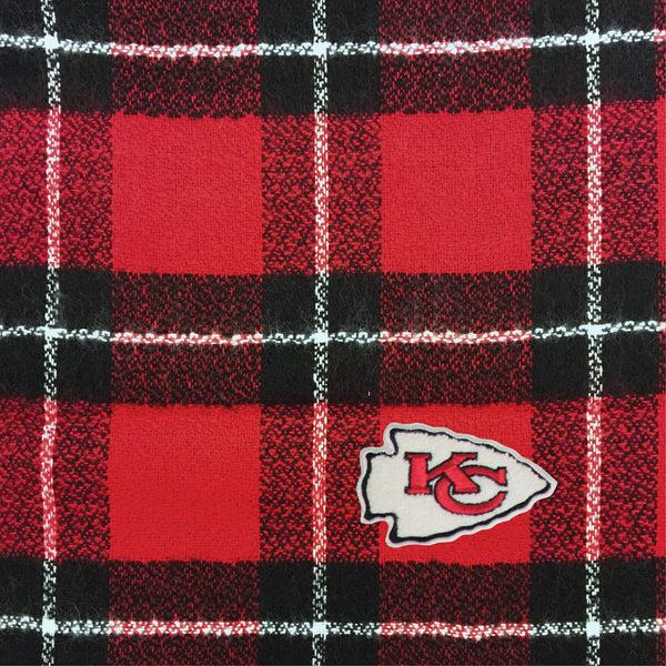 Littlearth Kansas City Chiefs Plaid Blanket Scarf