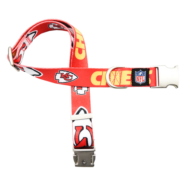 littlearth Kansas City Chiefs Premium Pet Collar