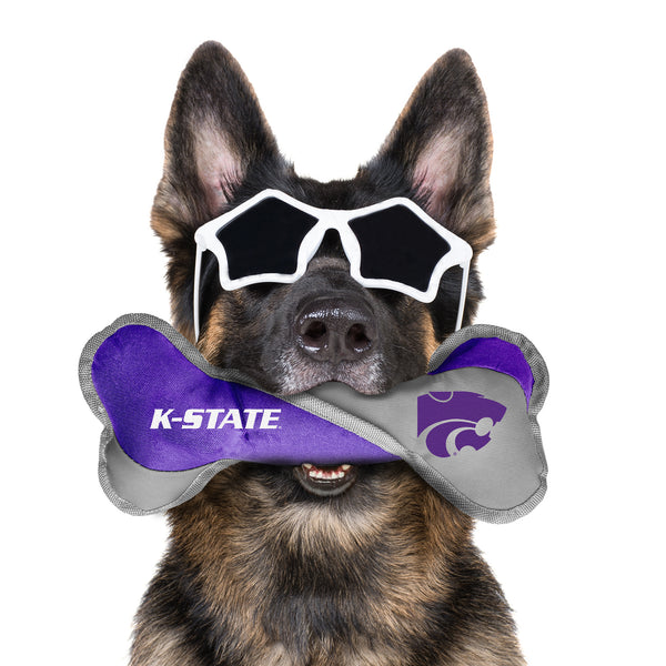 Littlearth Kansas State University Pet Tug Bone