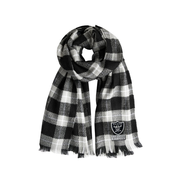 littlearth Las Vegas Raiders Plaid Blanket Scarf