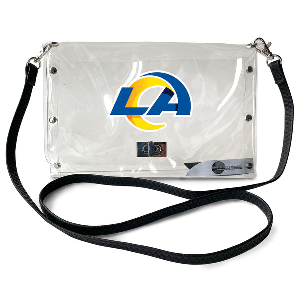littlearth Los Angeles Rams Clear Envelope Purse