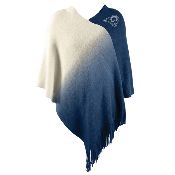 littlearth Los Angeles Rams Dip Dye Poncho