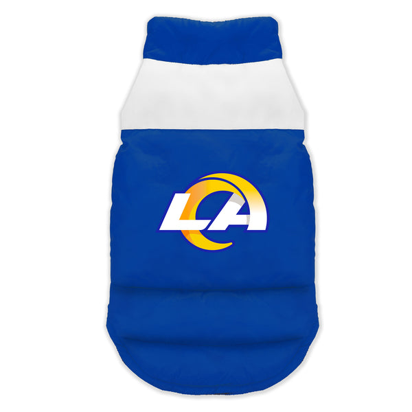 littlearth Los Angeles Rams Pet Parka Puff Vest