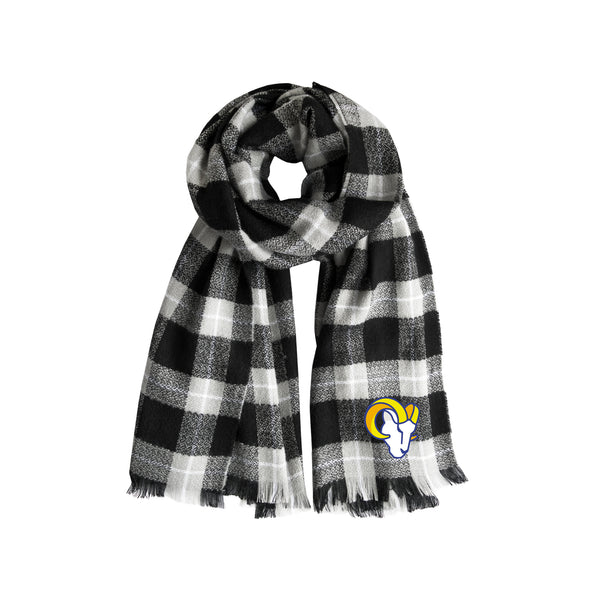 littlearth Los Angeles Rams Plaid Blanket Scarf