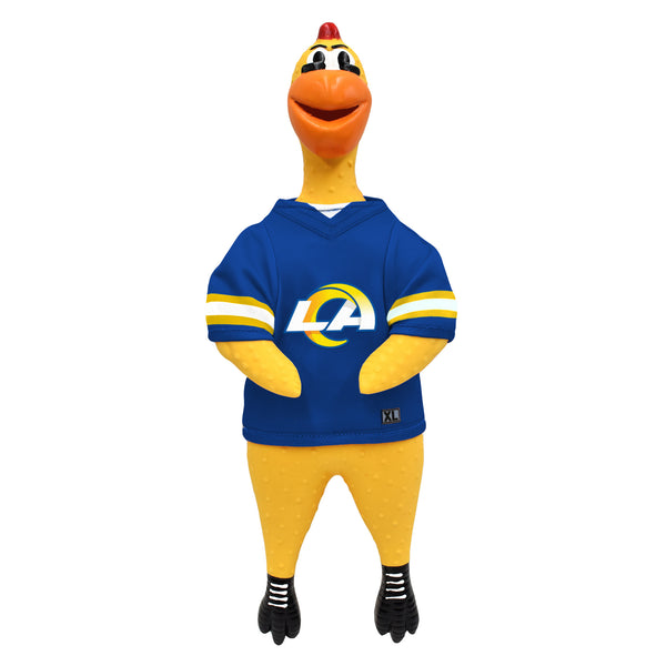 littlearth Los Angeles Rams Rubber Chicken Pet Toy