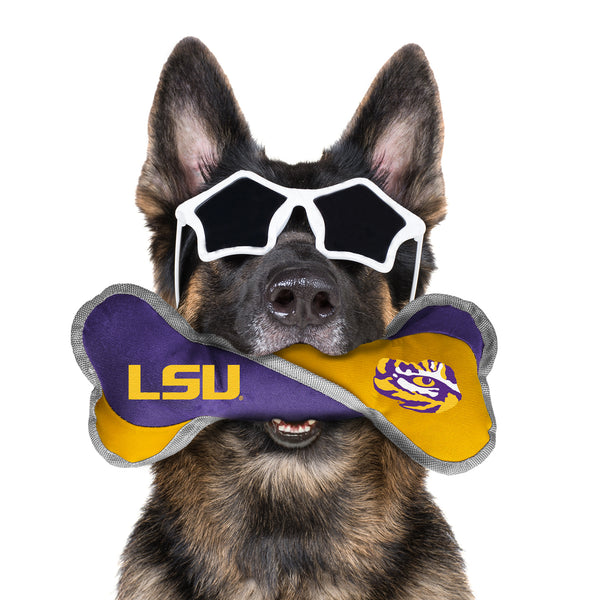 Littlearth Louisiana State University Pet Tug Bone