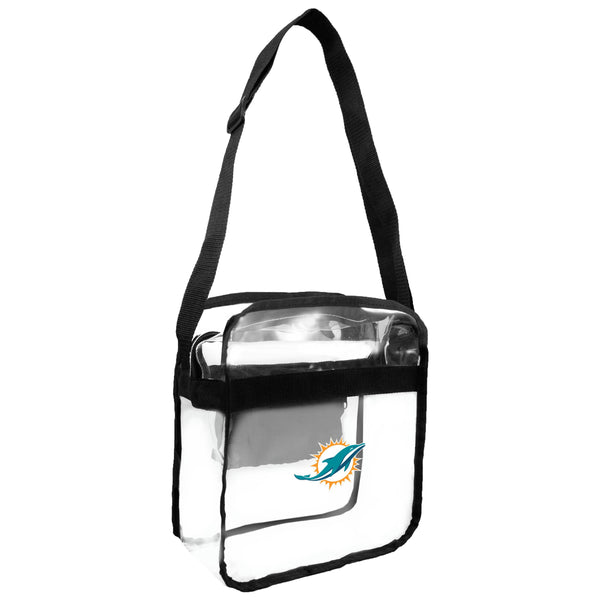 littlearth Miami Dolphins Clear Carryall Crossbody