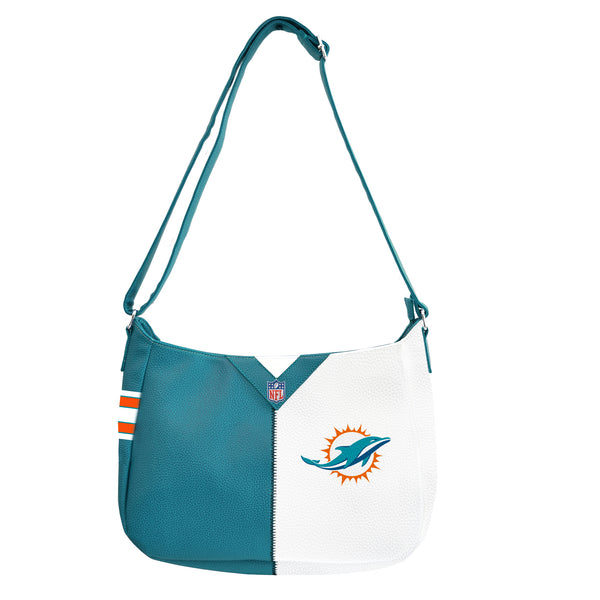 littlearth Miami Dolphins Pebble Split Hobo