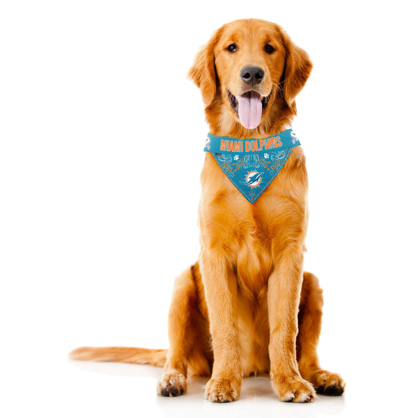 Littlearth Miami Dolphins Pet Bandana