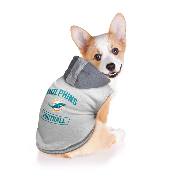 Littlearth Miami Dolphins Pet Hooded Crewneck Type