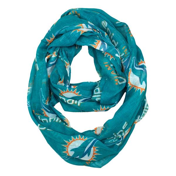 littlearth Miami Dolphins Sheer Infinity Scarf
