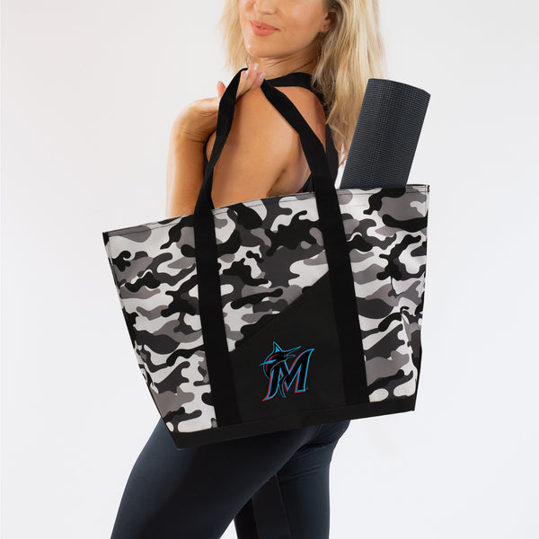 Littlearth Miami Marlins Super-Duty Camo Tote