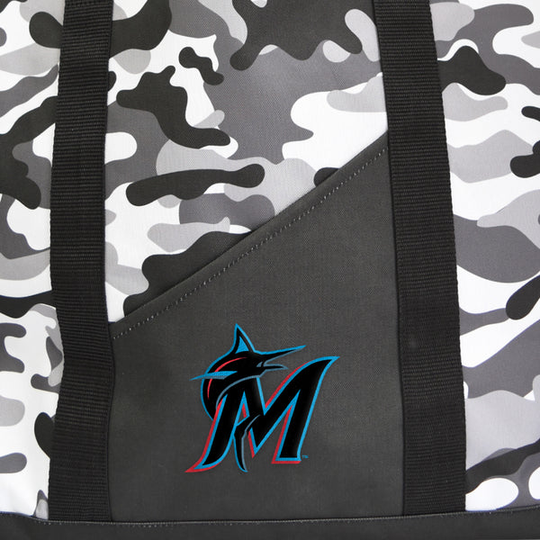 Littlearth Miami Marlins Super-Duty Camo Tote