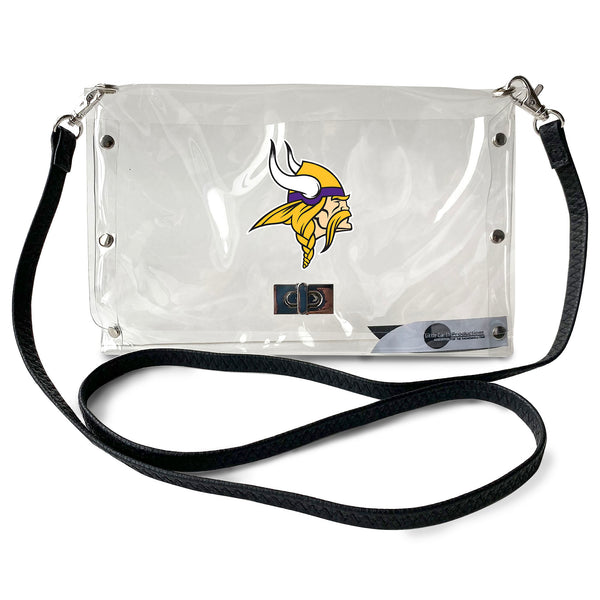 littlearth Minnesota Vikings Clear Envelope Purse