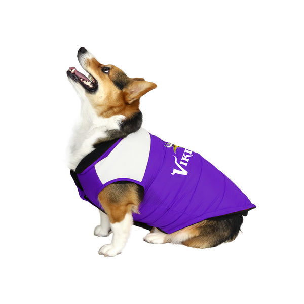 Littlearth Minnesota Vikings Pet Parka Puff Vest