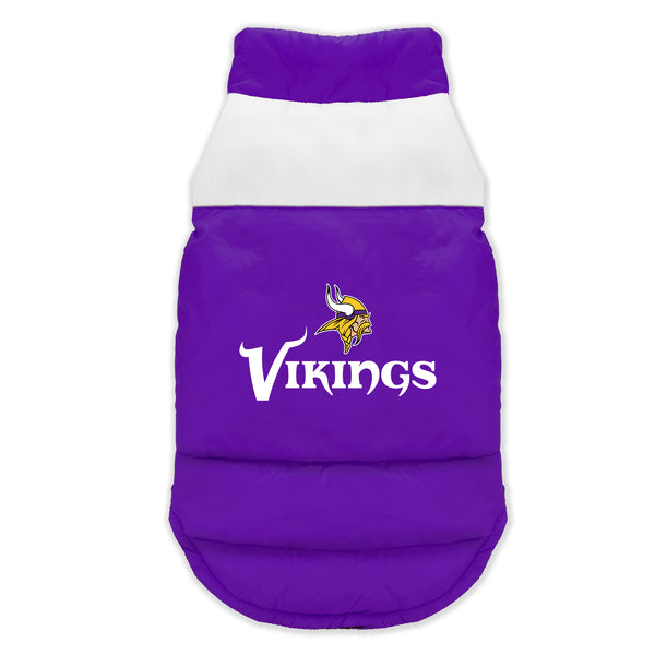 littlearth Minnesota Vikings Pet Parka Puff Vest