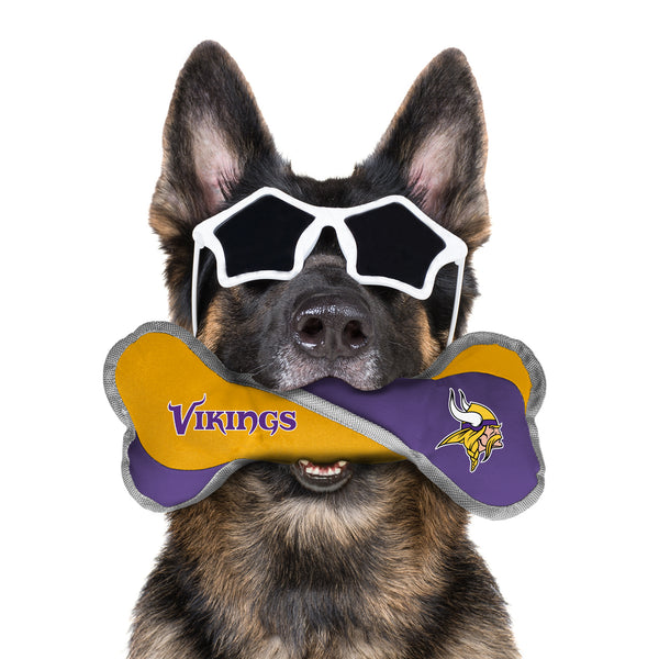 Littlearth Minnesota Vikings Pet Tug Bone