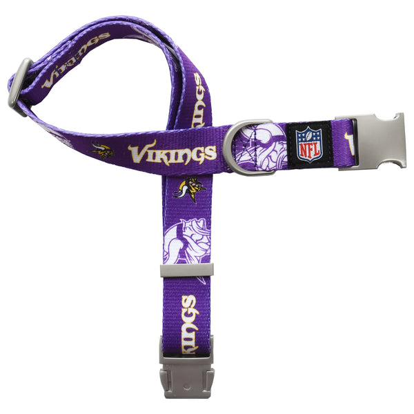littlearth Minnesota Vikings Premium Pet Collar