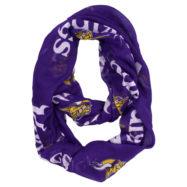 littlearth Minnesota Vikings Sheer Infinity Scarf