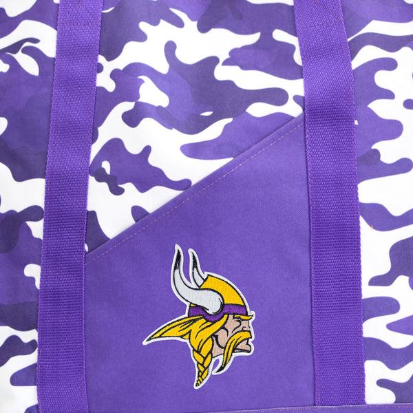 Littlearth Minnesota Vikings Super-Duty Camo Tote