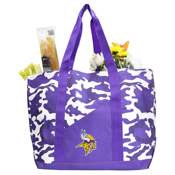 Littlearth Minnesota Vikings Super-Duty Camo Tote