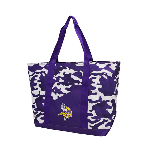 littlearth Minnesota Vikings Super-Duty Camo Tote