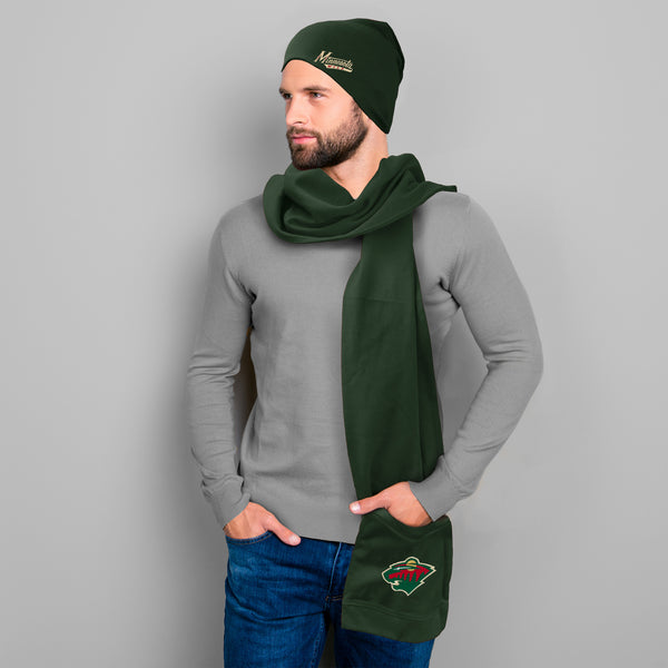 Littlearth Minnesota Wild Jimmy Bean 4 In 1 Scarf