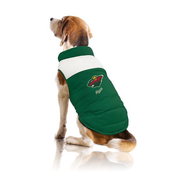 Littlearth Minnesota Wild Pet Parka Puff Vest