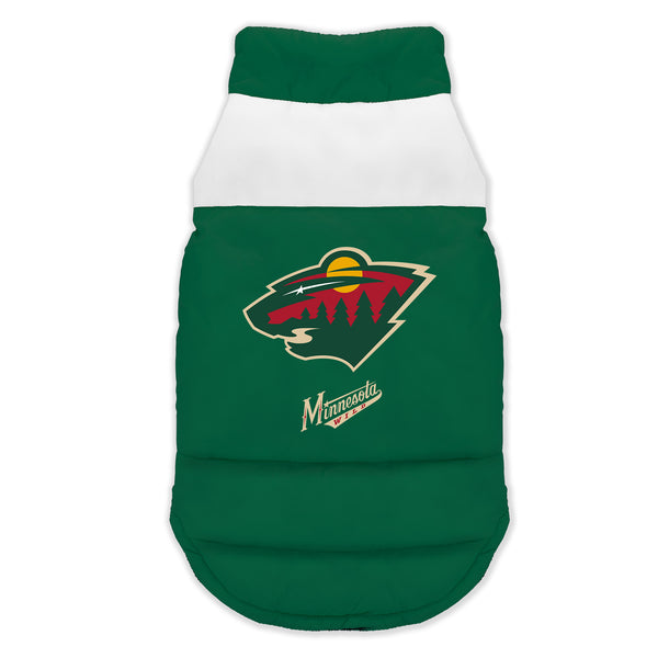 littlearth Minnesota Wild Pet Parka Puff Vest